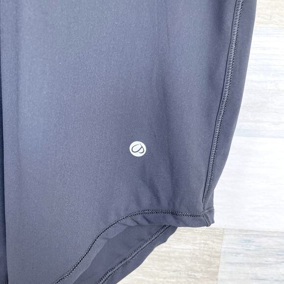 CRZ YOGA Split Back Mesh Athletic Tee Black Workout Gym Activewear Womens 0 2 - Picture 3 of 7